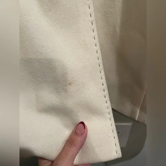 Women’s Via Spiga Peacoat, White Size 6 - Picture 9 of 16